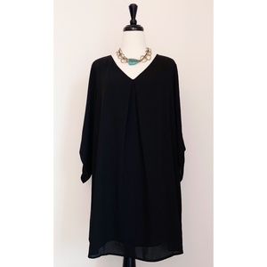 Soprano Black V-Neck Dress